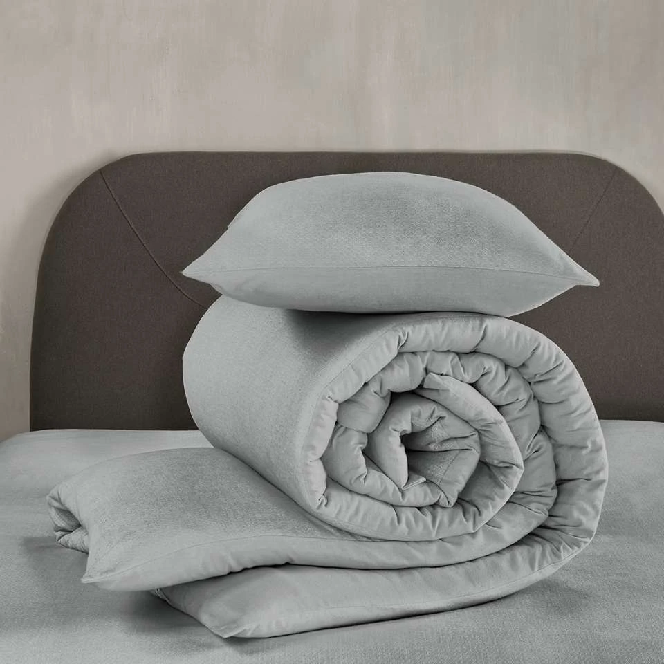 De Witte Lietaer Dekbedovertrek Tarbot - Eenpersoons - 140 X 200/220 Cm - Grijs 3 De Witte Lietaer Dekbedovertrek Tarbot - Eenpersoons - 140 X 200/220 Cm - Grijs - Afbeelding 3