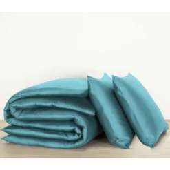 De Witte Lietaer Dekbedovertrek Katoen Satijn Olivia - 200 X 200/220 Cm - Groen -Beddengoed Winkel 1000028704 0102