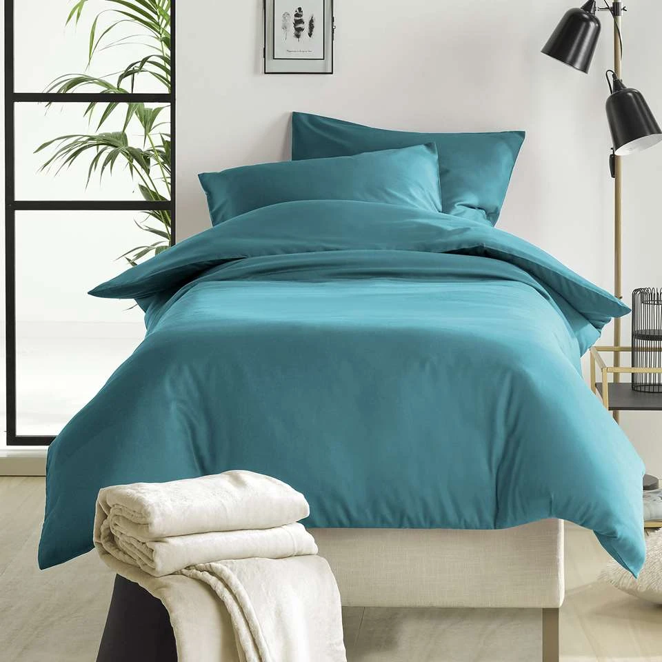 De Witte Lietaer Dekbedovertrek Katoen Satijn Olivia - 140 X 200/220 Cm - Groen 2 De Witte Lietaer Dekbedovertrek Katoen Satijn Olivia - 140 X 200/220 Cm - Groen - Afbeelding 2