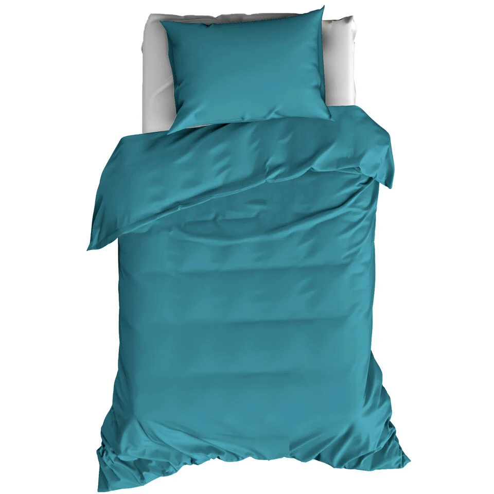 De Witte Lietaer Dekbedovertrek Katoen Satijn Olivia - 140 X 200/220 Cm - Groen 1 De Witte Lietaer Dekbedovertrek Katoen Satijn Olivia - 140 X 200/220 Cm - Groen