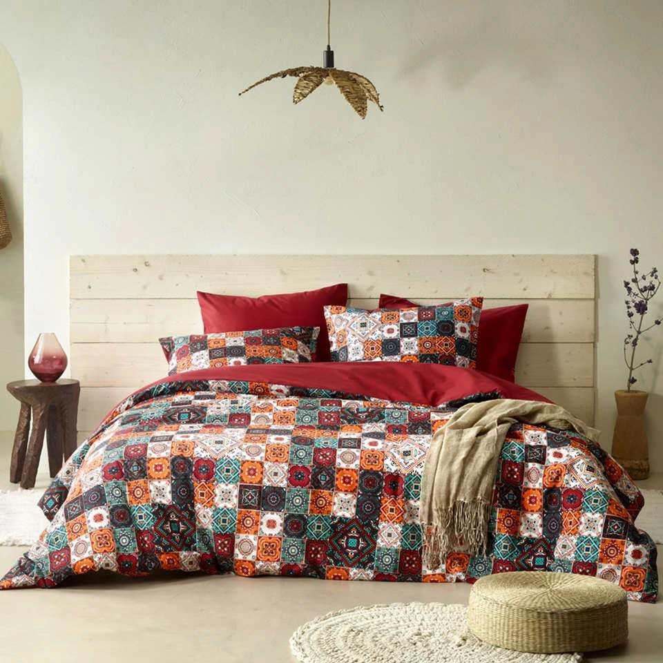 De Witte Lietaer Dekbedovertrek Ankara - Lits Jumeaux - 240 X 220 Cm - Katoen 2 De Witte Lietaer Dekbedovertrek Ankara - Lits Jumeaux - 240 X 220 Cm - Katoen - Afbeelding 2