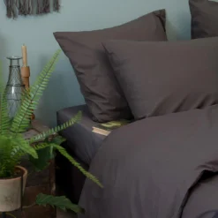 Cinderella Dekbedovertrek Weekend - Katoen - 260x200/220 Cm - Antraciet -Beddengoed Winkel 1000030603 0102