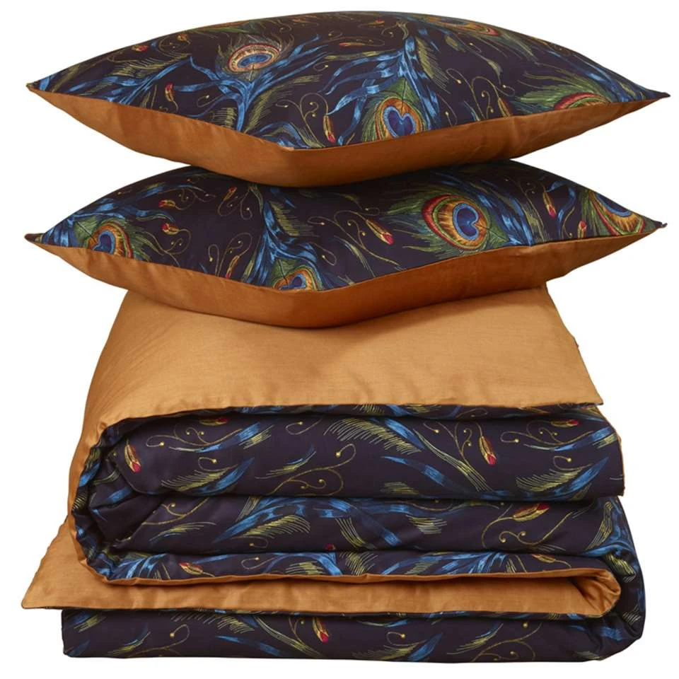De Witte Lietaer Dekbedovertrek Peafowl - 200 X 200/220 Cm - Katoen Satijn 3 De Witte Lietaer Dekbedovertrek Peafowl - 200 X 200/220 Cm - Katoen Satijn - Afbeelding 3
