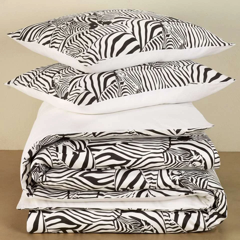 De Witte Lietaer Dekbedovertrek Zebra - 240 X 220 Cm - Katoen Satijn 4 De Witte Lietaer Dekbedovertrek Zebra - 240 X 220 Cm - Katoen Satijn - Afbeelding 4