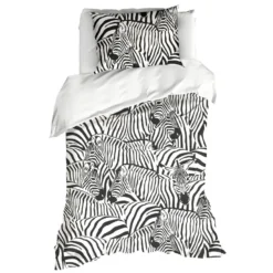 De Witte Lietaer Dekbedovertrek Zebra - 140 X 200/220 Cm - Katoen Satijn