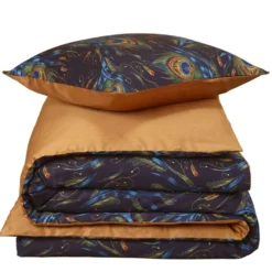 De Witte Lietaer Dekbedovertrek Peafowl - 140 X 200/220 Cm - Katoen Satijn -Beddengoed Winkel 1000031355 0102