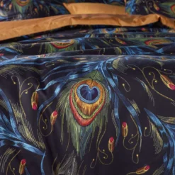 De Witte Lietaer Dekbedovertrek Peafowl - 140 X 200/220 Cm - Katoen Satijn -Beddengoed Winkel 1000031355 0103