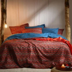 De Witte Lietaer Dekbedovertrek Melchior Brandy - 240 X 220 Cm - Katoen Flanel -Beddengoed Winkel 1000031989 0102