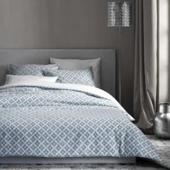 De Witte Lietaer Dekbedovertrek Katoen Satijn Azulejos - 140 X 200/220 Cm -Beddengoed Winkel 1000032020 0103