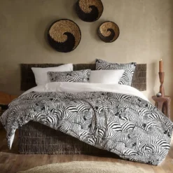De Witte Lietaer Dekbedovertrek Zebra Cream - 140 X 200/220 Cm - Katoen Flanel -Beddengoed Winkel 1000032046 0102