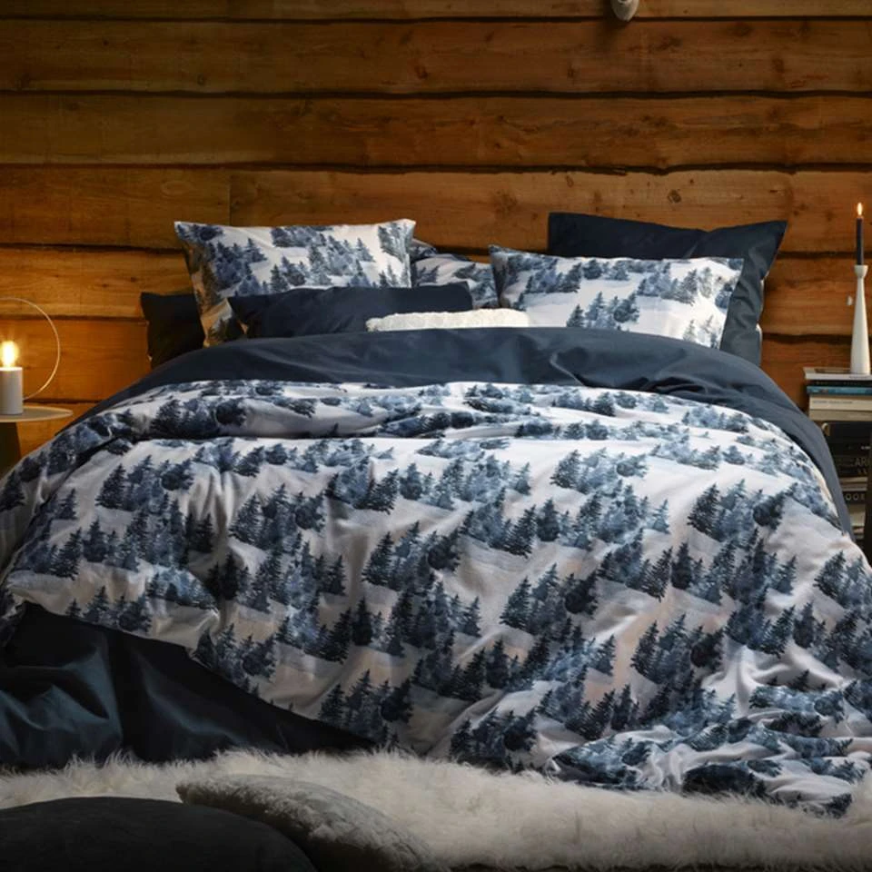 De Witte Lietaer Dekbedovertrek North Eclipse - 240 X 220 Cm - Katoen Flanel 3 De Witte Lietaer Dekbedovertrek North Eclipse - 240 X 220 Cm - Katoen Flanel - Afbeelding 3