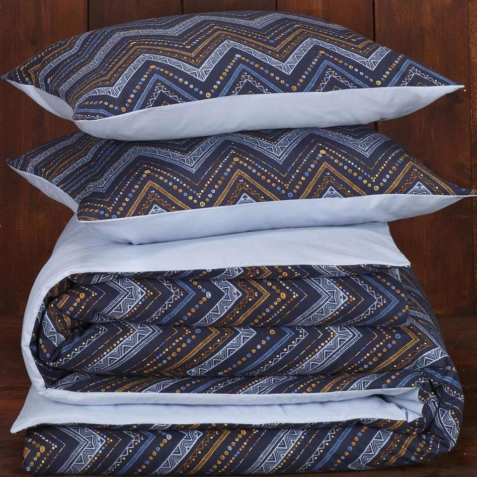 De Witte Lietaer Dekbedovertrek Sioux - 240 X 220 Cm - Katoen Flanel 4 De Witte Lietaer Dekbedovertrek Sioux - 240 X 220 Cm - Katoen Flanel - Afbeelding 4