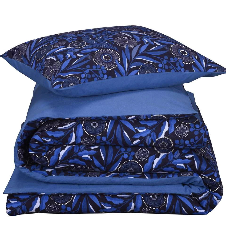 De Witte Lietaer Dekbedovertrek Moonflower - 140 X 200/220 Cm - Katoen Flanel 2 De Witte Lietaer Dekbedovertrek Moonflower - 140 X 200/220 Cm - Katoen Flanel - Afbeelding 2