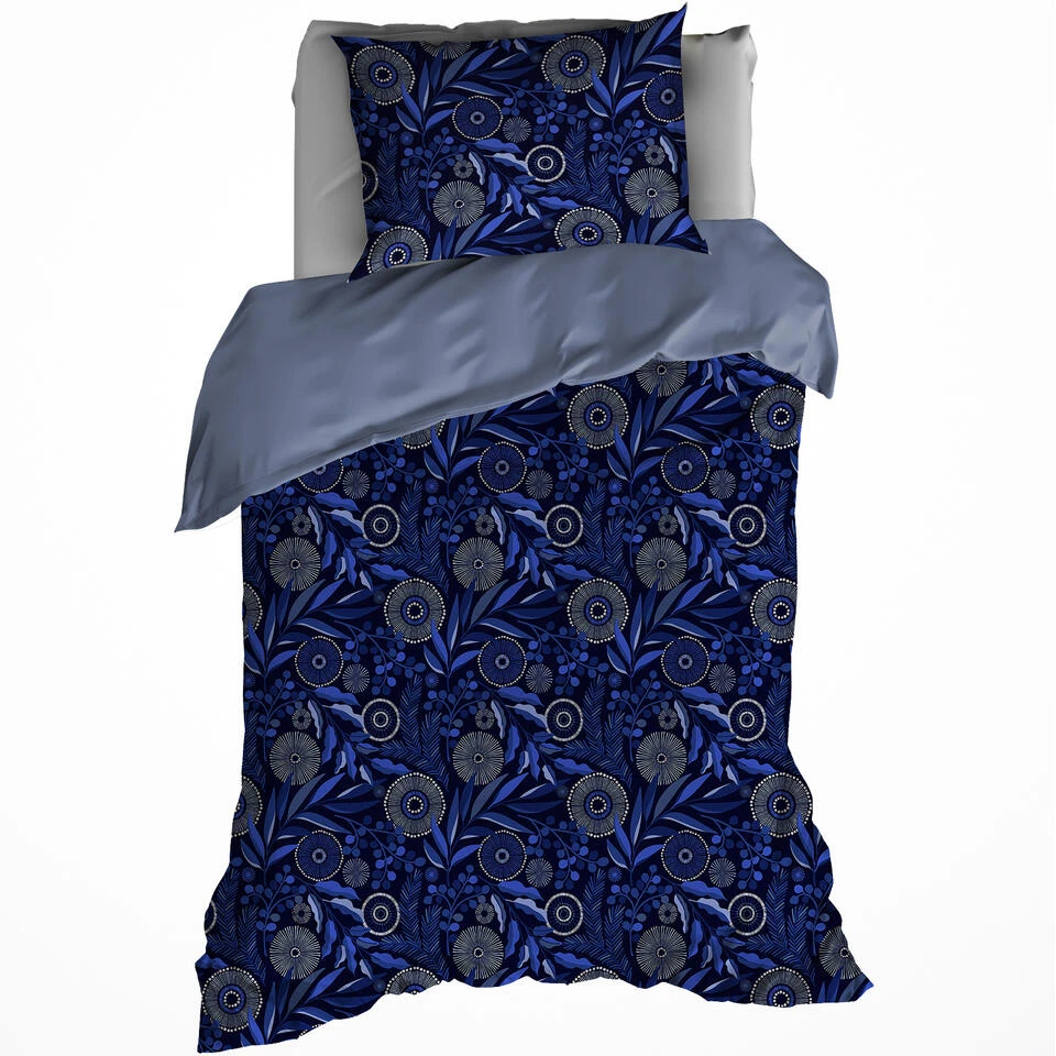 De Witte Lietaer Dekbedovertrek Moonflower - 140 X 200/220 Cm - Katoen Flanel 1 De Witte Lietaer Dekbedovertrek Moonflower - 140 X 200/220 Cm - Katoen Flanel