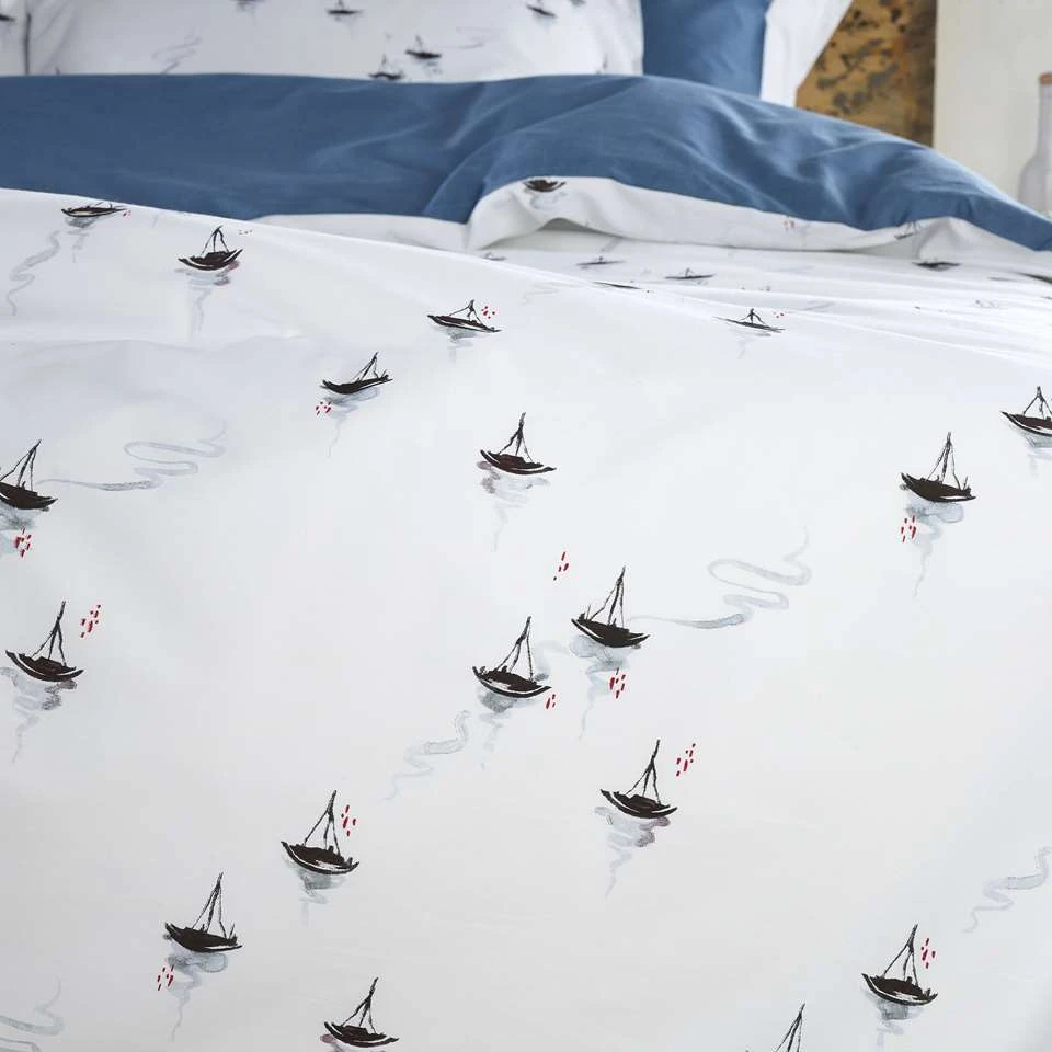 De Witte Lietaer Dekbedovertrek Hiroshi - 140 X 200/220 - Katoen Perkal 2 De Witte Lietaer Dekbedovertrek Hiroshi - 140 X 200/220 - Katoen Perkal - Afbeelding 2