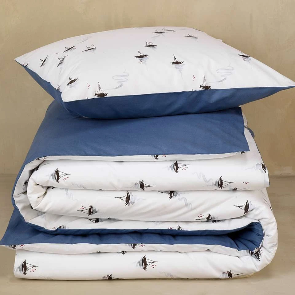 De Witte Lietaer Dekbedovertrek Hiroshi - 140 X 200/220 - Katoen Perkal 3 De Witte Lietaer Dekbedovertrek Hiroshi - 140 X 200/220 - Katoen Perkal - Afbeelding 3