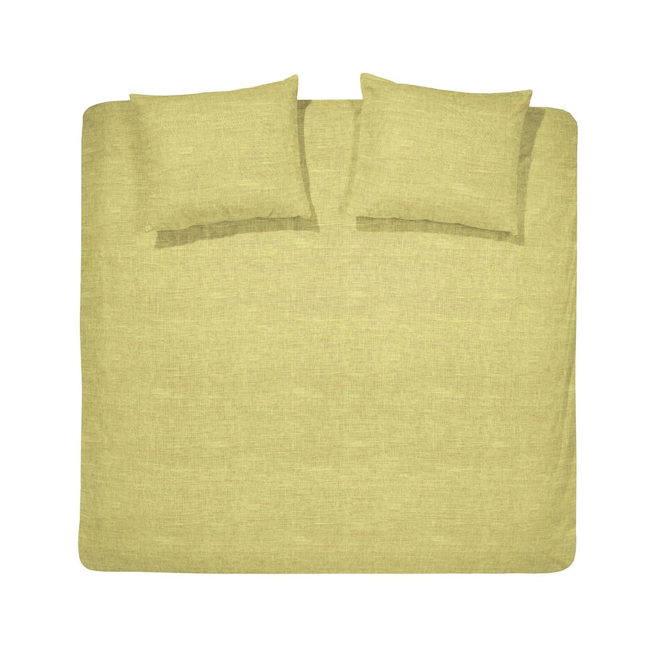 Cinderella Dekbedovertrek Lyn - Katoen - 200x200/220 Cm - Mustard 1 Cinderella Dekbedovertrek Lyn - Katoen - 200x200/220 Cm - Mustard