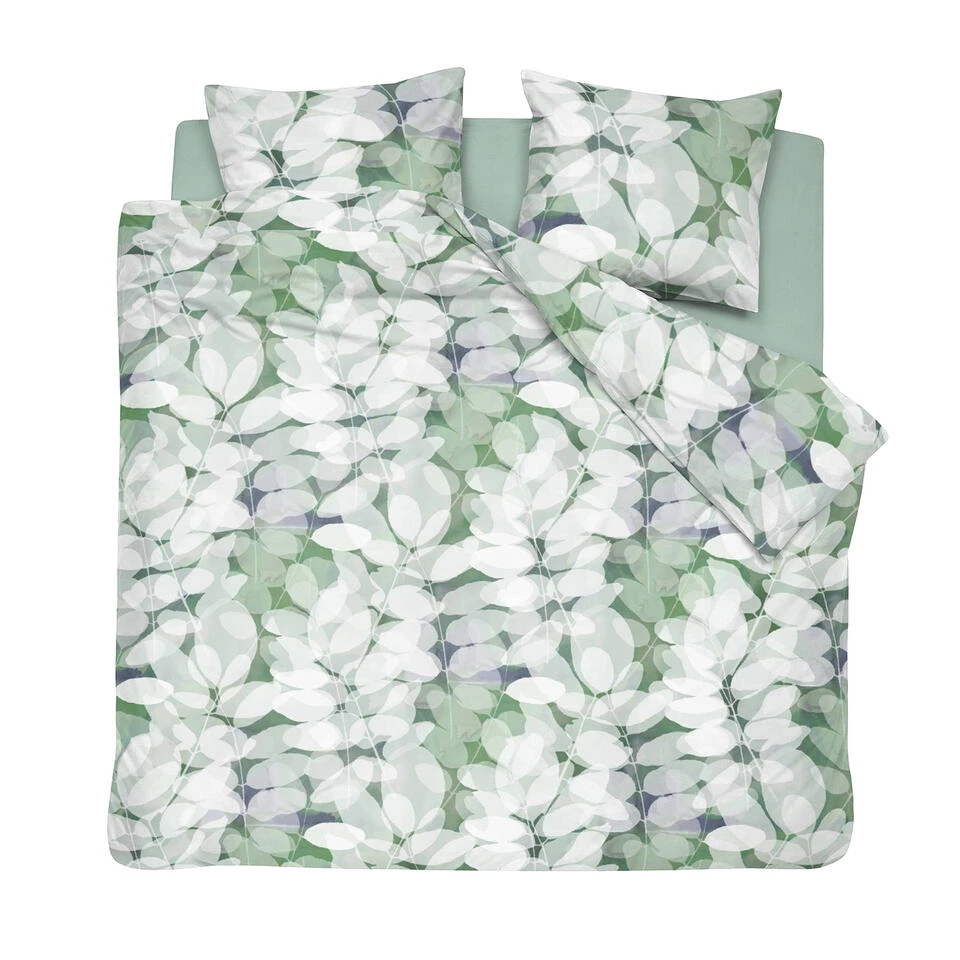 Cinderella Dekbedovertrek Levy - Satijn - 260x200/220 Cm - Green 1 Cinderella Dekbedovertrek Levy - Satijn - 260x200/220 Cm - Green