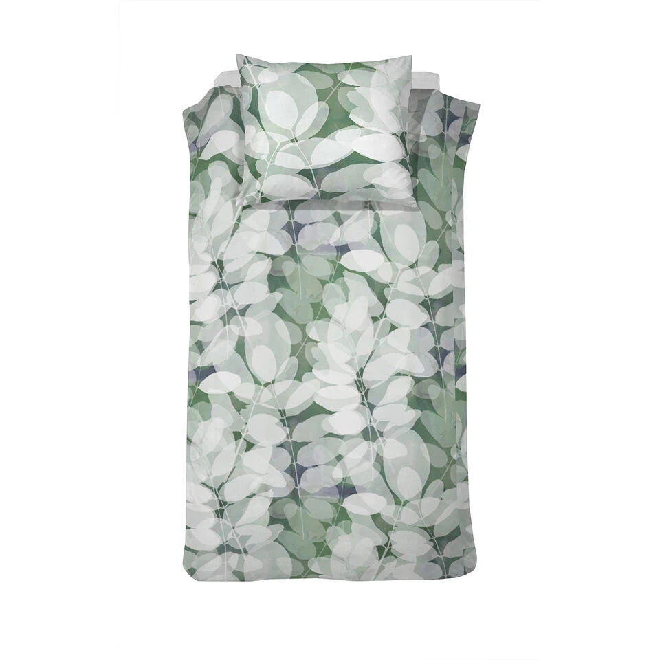 Cinderella Dekbedovertrek Levy - Satijn - 140x200/220 Cm - Green 1 Cinderella Dekbedovertrek Levy - Satijn - 140x200/220 Cm - Green