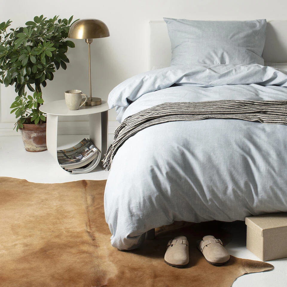 Cinderella Dekbedovertrek Lyn - Katoen - 140x200/220 Cm - Light Grey 2 Cinderella Dekbedovertrek Lyn - Katoen - 140x200/220 Cm - Light Grey - Afbeelding 2