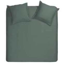 Cinderella Dekbedovertrek Sundays - Satijn - 200x200/220 Cm - Green