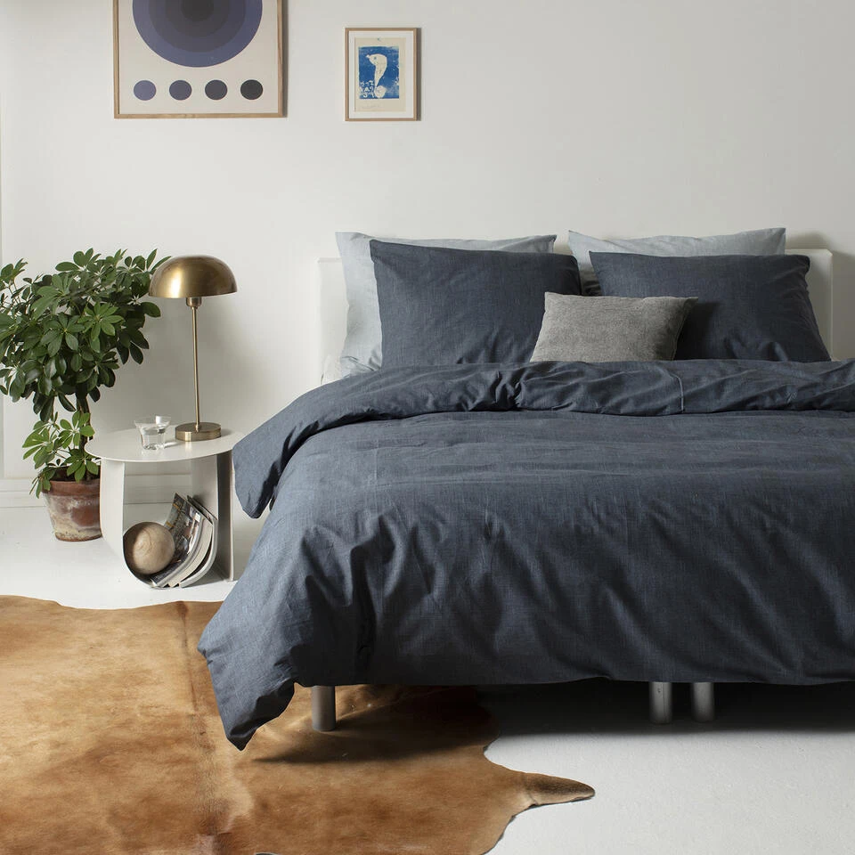 Cinderella Dekbedovertrek Lyn - Katoen - 200x200/220 Cm - Anthracite 2 Cinderella Dekbedovertrek Lyn - Katoen - 200x200/220 Cm - Anthracite - Afbeelding 2