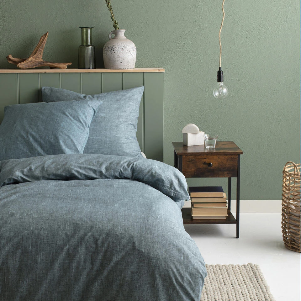 Cinderella Dekbedovertrek Lyn - Katoen - 140x200/220 Cm - Petrol 2 Cinderella Dekbedovertrek Lyn - Katoen - 140x200/220 Cm - Petrol - Afbeelding 2