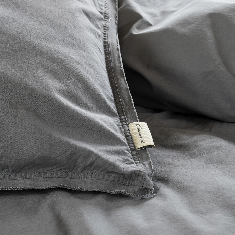 Cinderella Dekbedovertrek Moon - Katoen - 240x200/220 Cm - Anthracite 3 Cinderella Dekbedovertrek Moon - Katoen - 240x200/220 Cm - Anthracite - Afbeelding 3