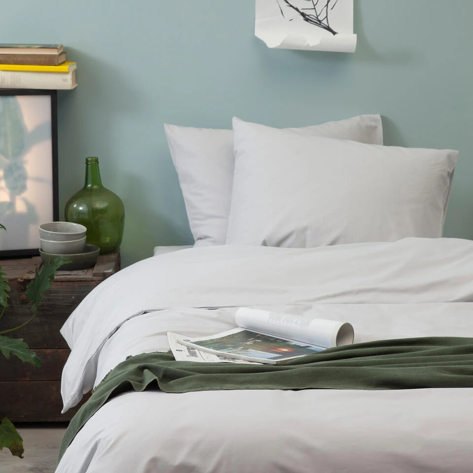 Cinderella Dekbedovertrek Friday - Polykatoen - 140x200/220 Cm - Light Grey 2 Cinderella Dekbedovertrek Friday - Polykatoen - 140x200/220 Cm - Light Grey - Afbeelding 2