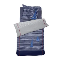 Cinderella Dekbedovertrek Boats - Katoen - 140x200/220 Cm - Deep Blue