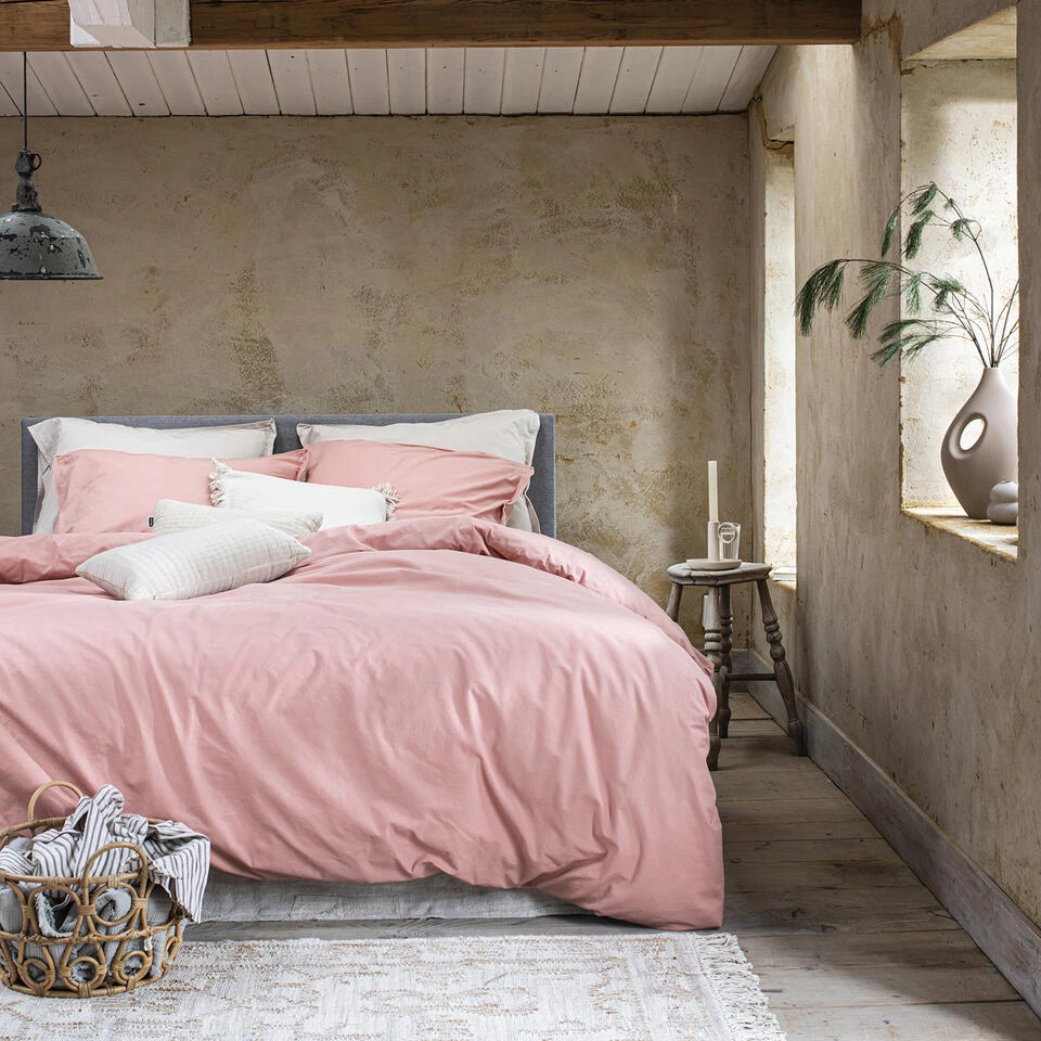 Cinderella Dekbedovertrek Moon - Katoen - 200x200/220 Cm - Cameo Pink 2 Cinderella Dekbedovertrek Moon - Katoen - 200x200/220 Cm - Cameo Pink - Afbeelding 2