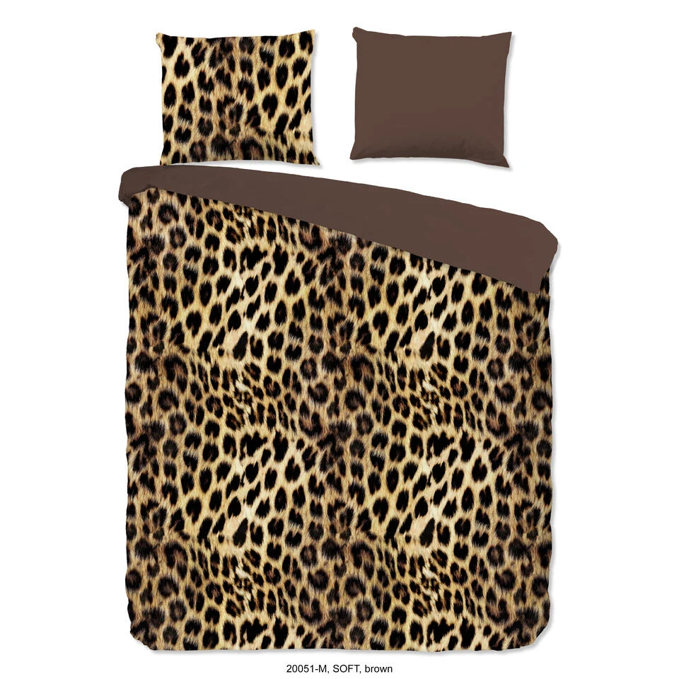 Pure Dekbedovertrek "Soft" - Bruin - (240x220 Cm) 1 Pure Dekbedovertrek "Soft" - Bruin - (240x220 Cm)