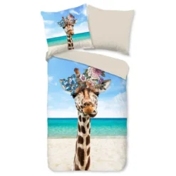 Pure Dekbedovertrek "Cool Giraffe" - Multi - (140x220 Cm) 6 Pure Dekbedovertrek "Cool Giraffe" - Multi - (140x220 Cm) -Beddengoed Winkel 1000054768 0102