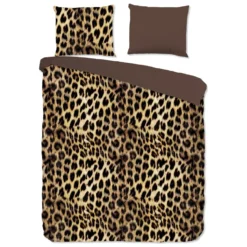 Pure Dekbedovertrek "Soft" - Bruin - (140x220 Cm)