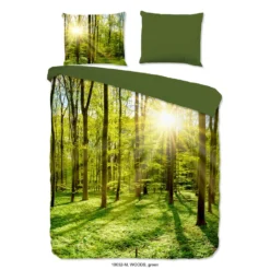 Beddengoed Winkel 44 Pure Dekbedovertrek "Woods" - Groen - (200x220 Cm)