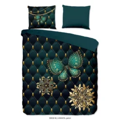 Pure Dekbedovertrek "Lavanya" - Petrol - (200x220 Cm)