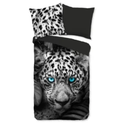 Pure Dekbedovertrek "Blue Eyes" - Antraciet - (140x220 Cm) 6 Pure Dekbedovertrek "Blue Eyes" - Antraciet - (140x220 Cm) -Beddengoed Winkel 1000054796 0102