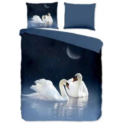 Pure Dekbedovertrek "Share" - Blauw - (140x220 Cm)