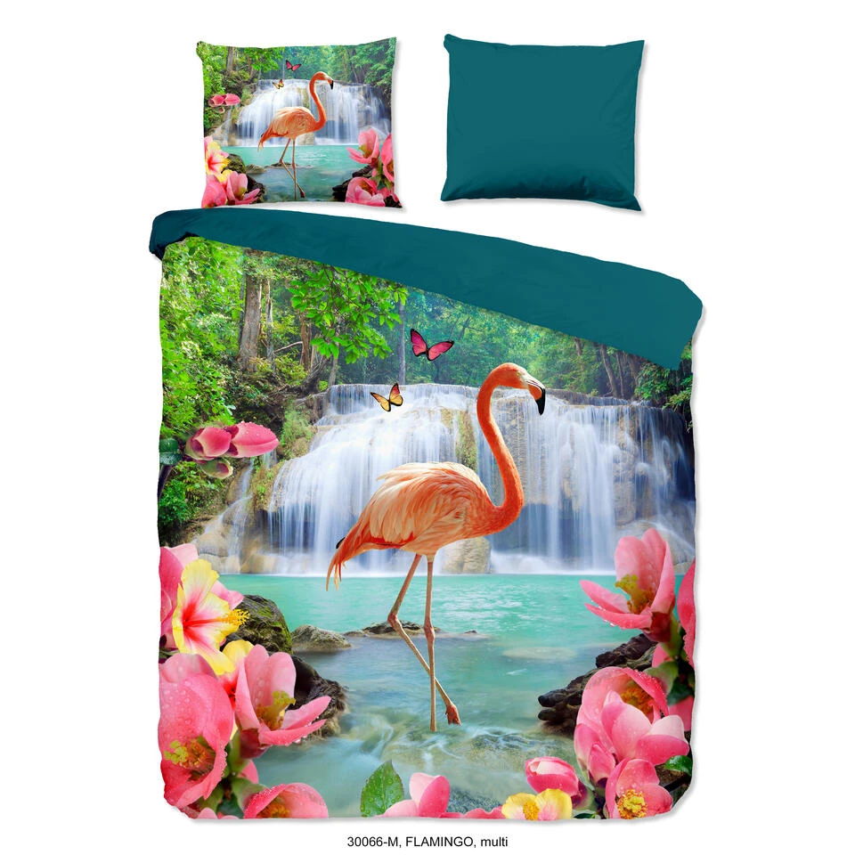 Pure Dekbedovertrek "Flamingo" - Multi - (240x220 Cm) 1 Pure Dekbedovertrek "Flamingo" - Multi - (240x220 Cm)