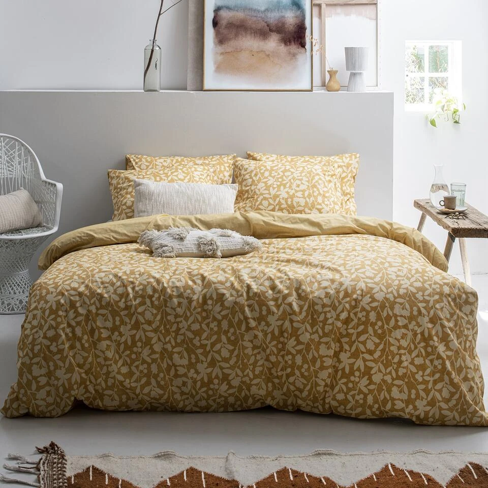 Cinderella Linde - Dekbedovertrek - Katoen - 240x200/220 Cm - Yellow 2 Cinderella Linde - Dekbedovertrek - Katoen - 240x200/220 Cm - Yellow - Afbeelding 2