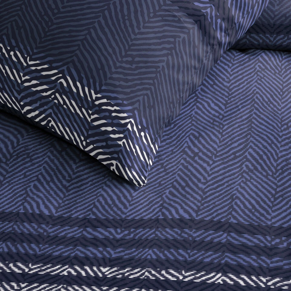 Cinderella Astor - Dekbedovertrek - Katoen - 140x200/220 Cm - Jeans Blue 3 Cinderella Astor - Dekbedovertrek - Katoen - 140x200/220 Cm - Jeans Blue - Afbeelding 3