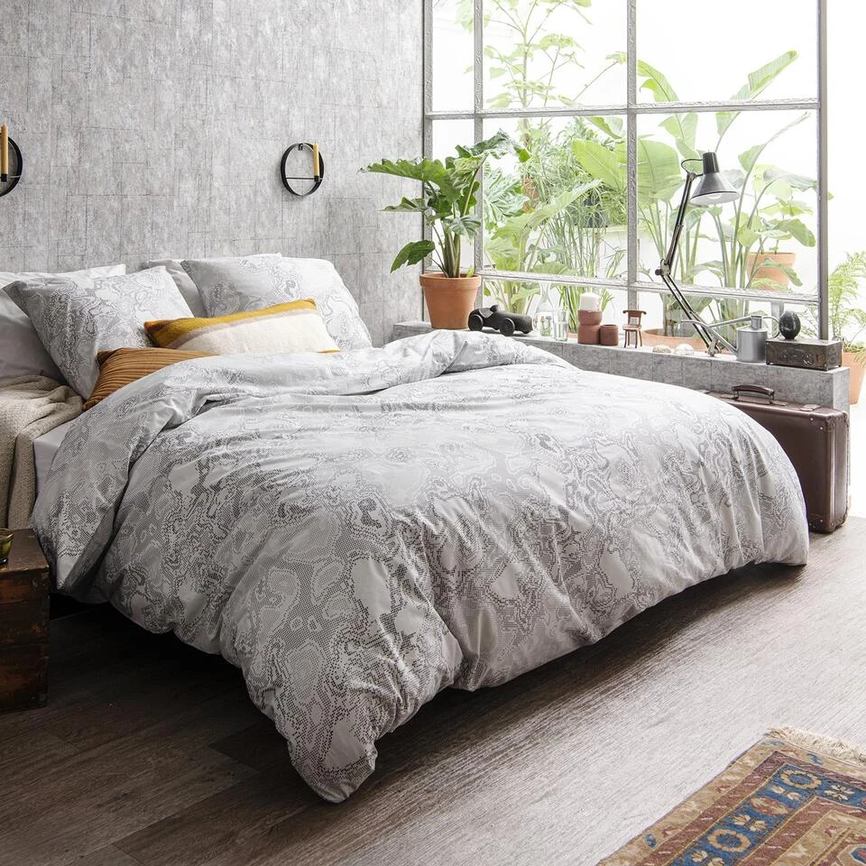 Cinderella Charon - Dekbedovertrek - Katoen - 200x200/220 Cm - Anthracite 2 Cinderella Charon - Dekbedovertrek - Katoen - 200x200/220 Cm - Anthracite - Afbeelding 2