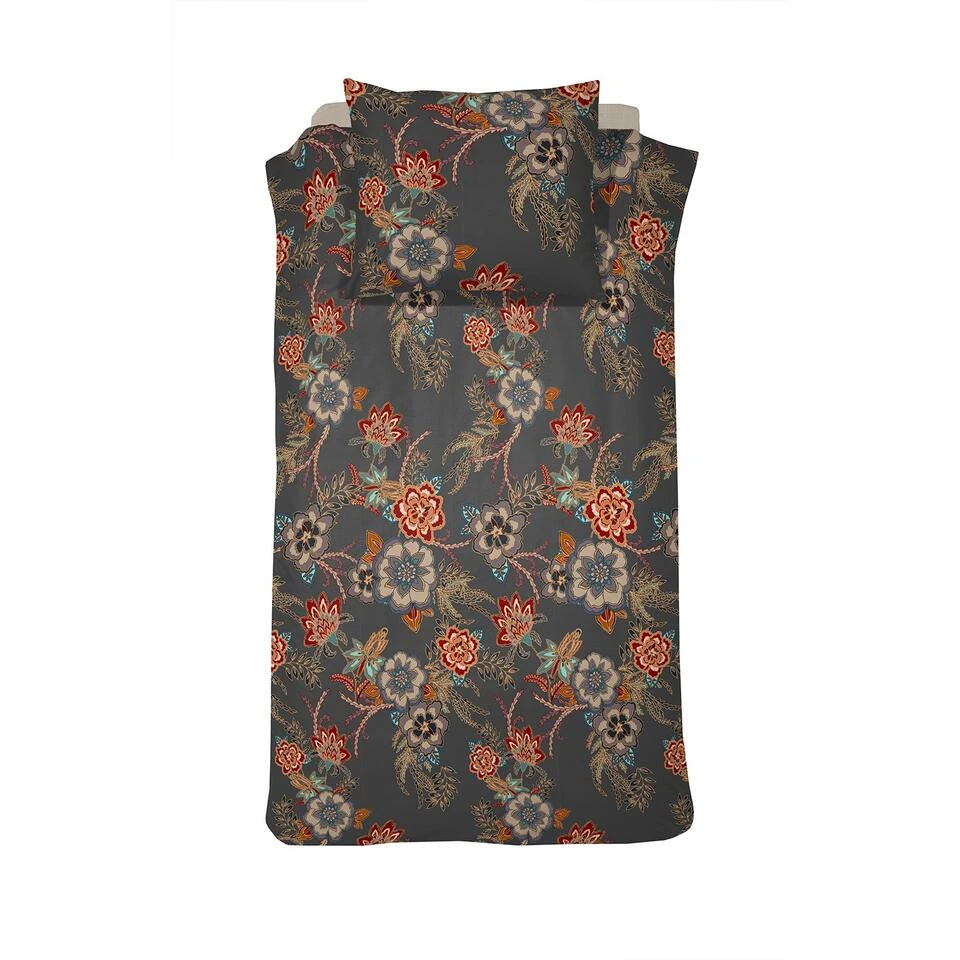 Cinderella Melanie - Dekbedovertrek - Katoen - 140x200/220 Cm - Anthracite 1 Cinderella Melanie - Dekbedovertrek - Katoen - 140x200/220 Cm - Anthracite