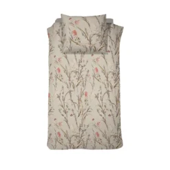 Cinderella Myrtle - Dekbedovertrek - Satijn - 140x200/220 Cm - Sand