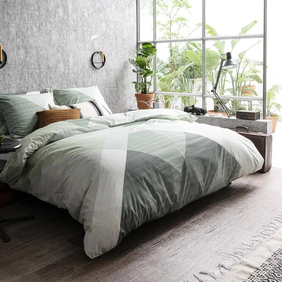 Cinderella Rexa - Dekbedovertrek - Katoen - 200x200/220 Cm - Misty 2 Cinderella Rexa - Dekbedovertrek - Katoen - 200x200/220 Cm - Misty - Afbeelding 2