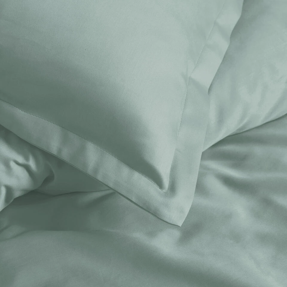 Cinderella Sundays - Dekbedovertrek - Satijn - 240x200/220 Cm - Mineral Green 3 Cinderella Sundays - Dekbedovertrek - Satijn - 240x200/220 Cm - Mineral Green - Afbeelding 3