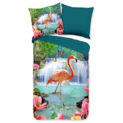 Pure Dekbedovertrek "Flamingo" - Multi - (140x220 Cm) 5 Pure Dekbedovertrek "Flamingo" - Multi - (140x220 Cm) -Beddengoed Winkel 1000060491 0102