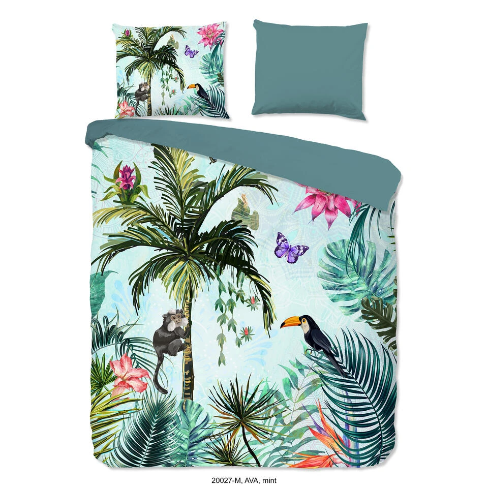 Pure Dekbedovertrek "Ava" - Mint - (200x220 Cm) 1 Pure Dekbedovertrek "Ava" - Mint - (200x220 Cm)