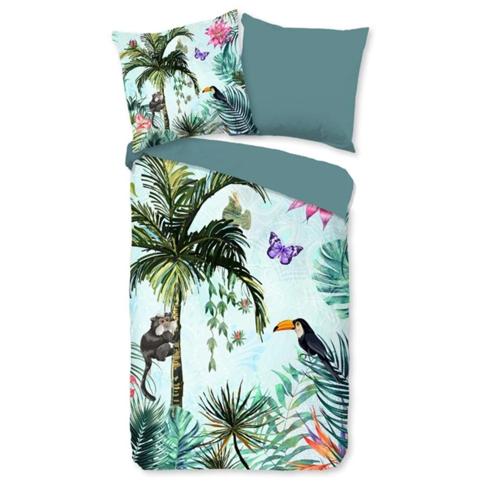 Pure Dekbedovertrek "Ava" - Mint - (140x220 Cm) 3 Pure Dekbedovertrek "Ava" - Mint - (140x220 Cm) - Afbeelding 3