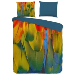 Pure Dekbedovertrek "Rainbow Feathers" - Multi - (200x220 Cm)